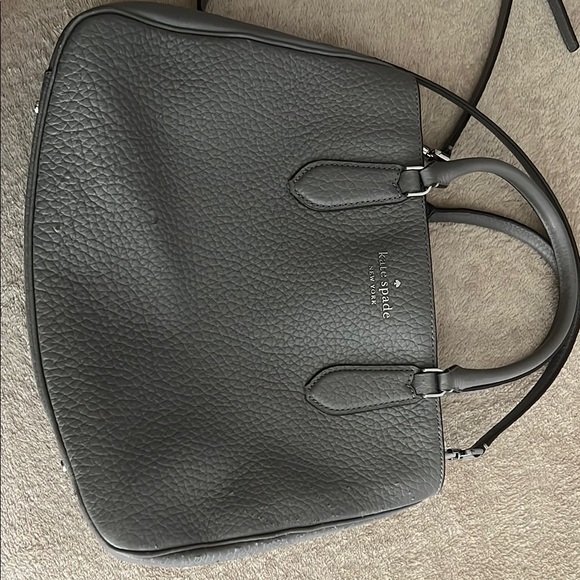 kate spade Handbags - Kate Spade Gray Leather Handbag